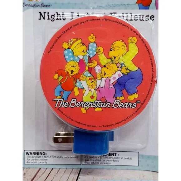 The Berenstain Bears LED Night Light Set Of 3 Manual On/Off Switch - Picture 2 of 5